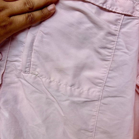 L.L BEAN VINTAGE Lightweight Long Sleeve Cargo peach Color Shirt size XL - Picture 10 of 10